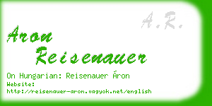 aron reisenauer business card
